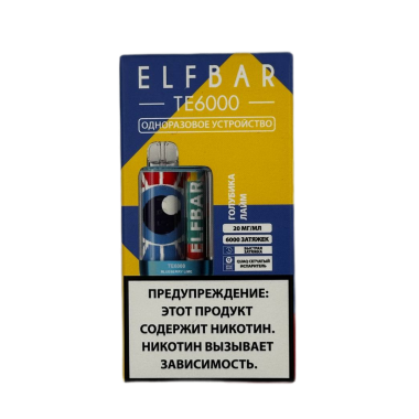 ELFBAR 6000 TE Голубика лайм