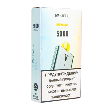 IGNITE Banana Ice V2 (5000 затяжек)