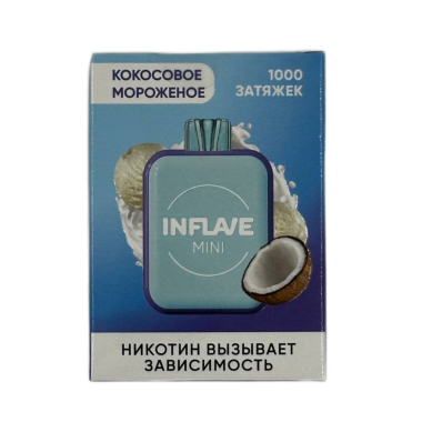 INFLAVE MINI 1000 Кокосовое мороженое INFLAVE MINI 1000 Кокосовое мороженое